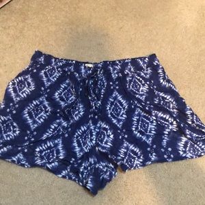 Tie dye shorts